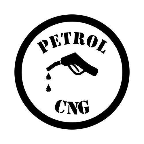 VECHICLE FUEL STICKER  PETROL  + CNG