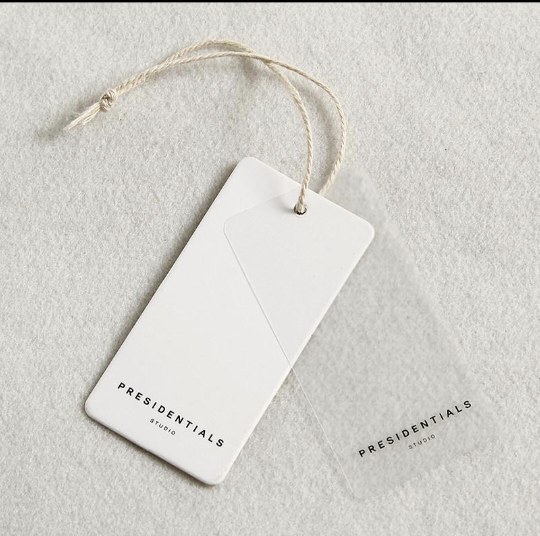 PRINTED ON TRANSPARENT PVC TAG