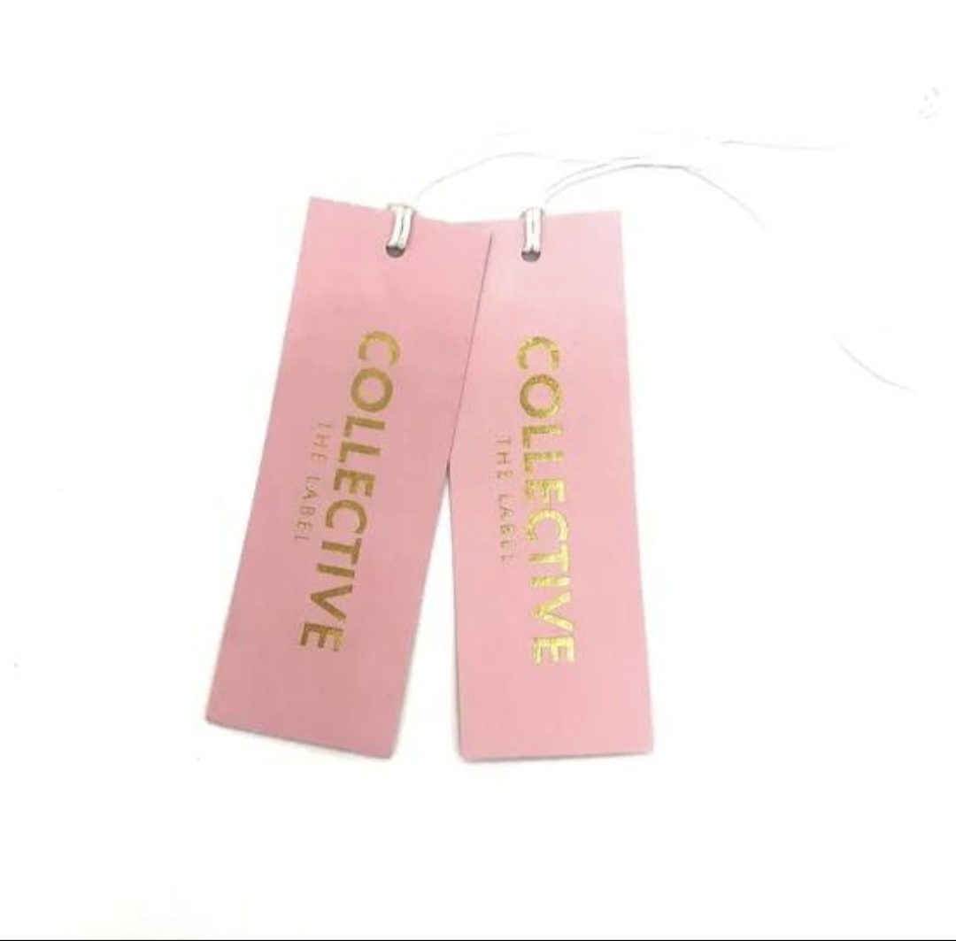 COPPER / ANY COLOUR  FOIL PRINTED HANG TAG
